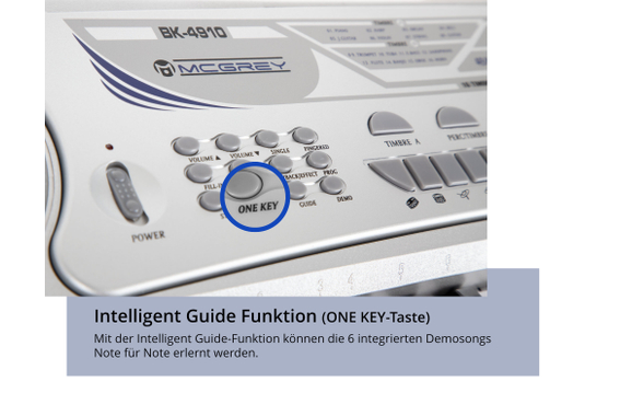 McGrey BK-4910SR Keyboard Met 49 Toetsen En Notenhouder Zilver image 5