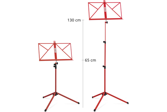 Classic Cantabile 100 Pupitre Medium Rouge Set incl. Boîte de Rangement image 5