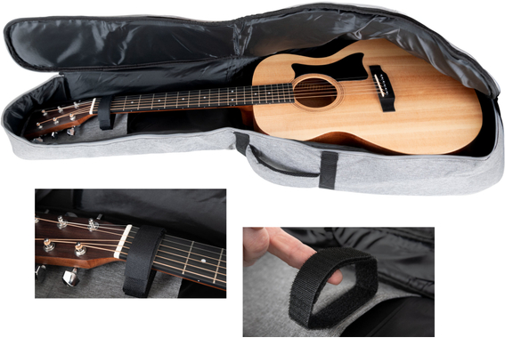 Shaman WGB-115 GY Premium-Line Custodia Per Chitarra Western Grigia image 5