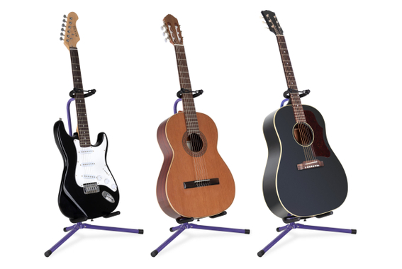 Classic Cantabile GS-30 VT Gitaarstandaard (licht) Paars image 5
