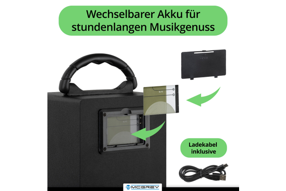 McGrey BS-20 Beachside Enceinte Bluetooth Verte image 5