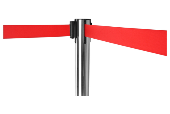 Stagecaptain PLS-200S Poteaux de Séparation Système de Guidage Piétons Argent Paire avec Support de Panneau image 5