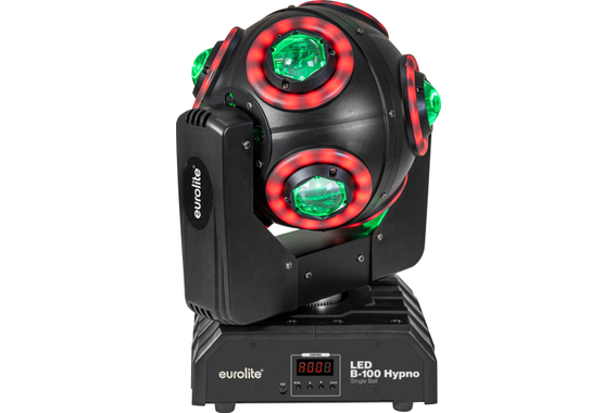Eurolite LED B-100 Hypno Single Ball Moving Head Case Set image 5