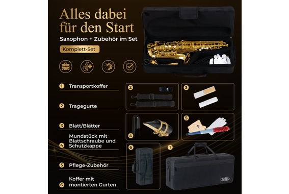 Classic Cantabile AS-450 Eb-Altsaxophon  - Retoure (Zustand: sehr gut) image 5
