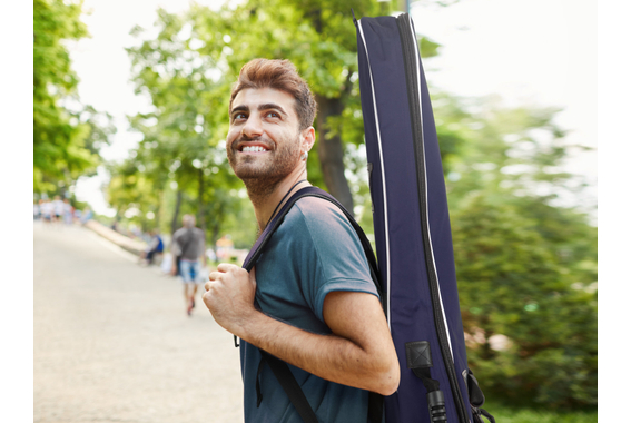 Rocktile Custodia Classica Per Chitarra 3/4 & 7/8 - Imbottita Con Imbracatura Zaino Blu image 5