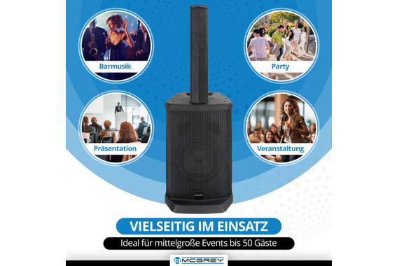 McGrey E-208LA Aktiv Line Array Säulenanlage  - Retoure (Zustand: gut) image 5