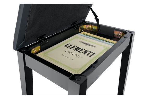 Classic Cantabile Pianobank Modell S Schwarz Hochglanz  - Retoure (Verpackungsschaden) image 5