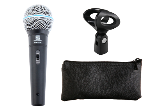 Pronomic DM-58-B Vocal Mikrofon mit Schalter 5er SET inkl. 5x 5m XLR Kabel image 5