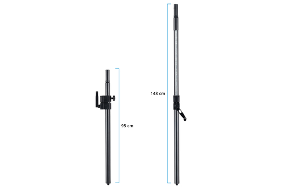 Pronomic Distanzstange/Distanzrohr M20 mit Kurbel  - Retoure (Zustand: sehr gut) image 5