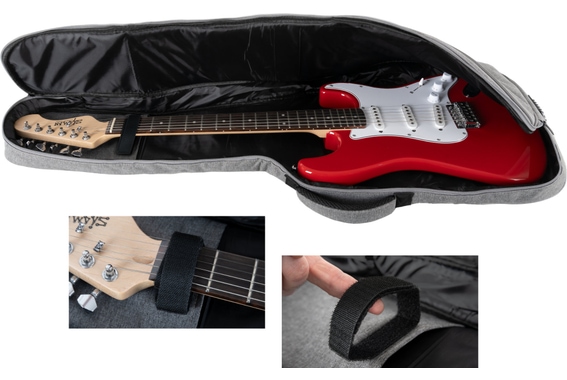 Shaman EGB-102 GY Premium-Line E-Gitaarhoes Grijs image 5