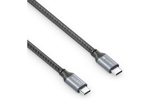 Sonero Cavo USB-C a USB-C 60W Grigio/Nero 0,5 m image 5
