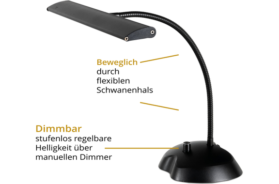 Classic Cantabile 12220 Dimmbare Pianoleuchte Schwarz image 5