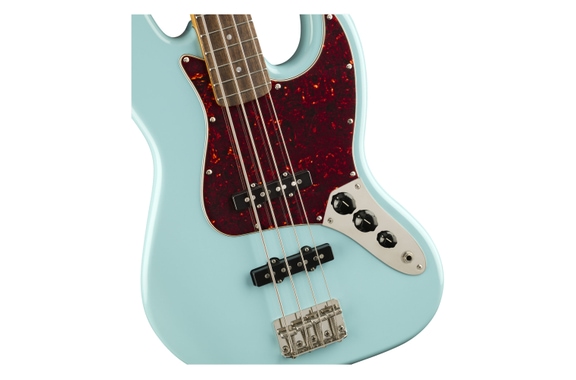 Squier Classic Vibe '60s Jazz Bass LRL Daphne Blue Gigbag Set image 5
