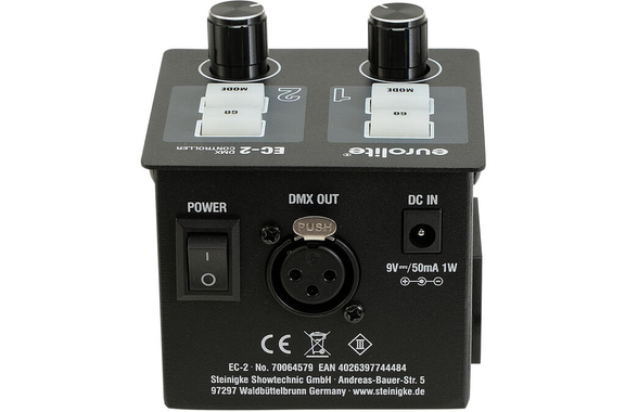 Eurolite EC-2 DMX Macchina Del Fumo / Controller Per Blinder image 5