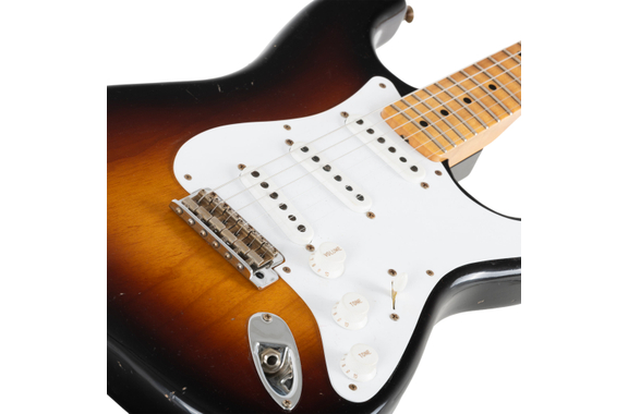 Fender Custom Shop Édition Limitée 70e Anniversaire 1954 Stratocaster Journeyman Relic Wide-Fade 2-Color Sunburst image 5