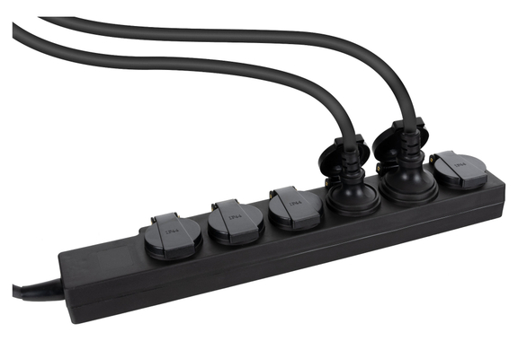 Stagecaptain PSO-6 BK Multiprise Extérieure 6 Prises IP44 Lot de 5 image 5