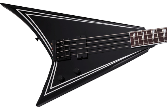 Jackson X Series RRB IV Rhoads Bass Black with White Pinstripes image 5