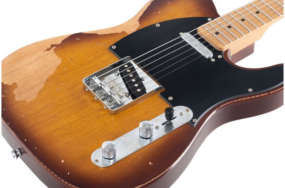 Rocktile Vinstage TL-RMAB Guitare Électrique Antique Burst image 5