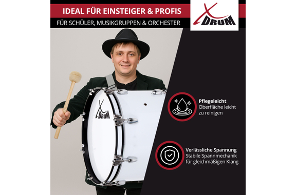 XDrum MBD-218 Grosse Caisse De Marche 18" x 12" image 5
