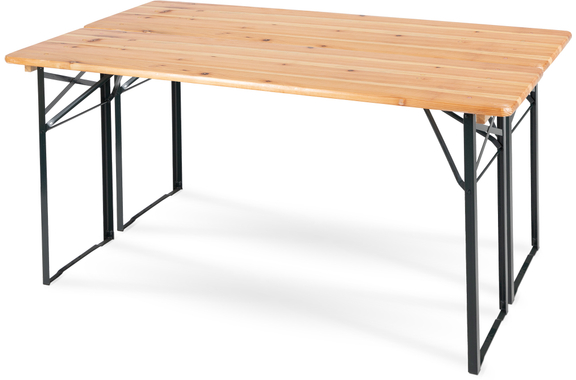 Stagecaptain BBT-180 Hirschgarten Beer Tent Table 177 cm Natural 2x Set image 5