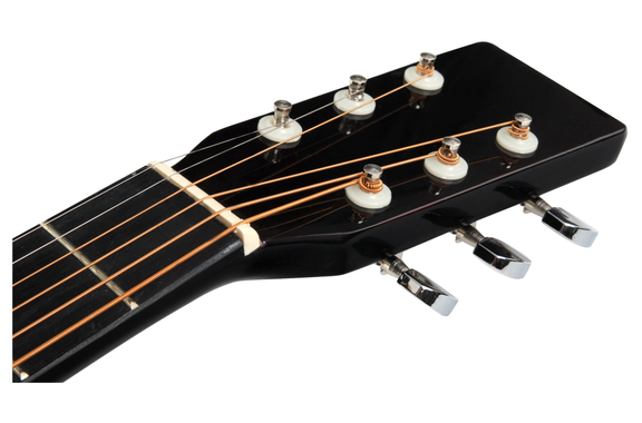 Classic Cantabile Westerngitarre für Linkshänder Starter-SET inkl. 5-teiligem Zubehörset schwarz image 5