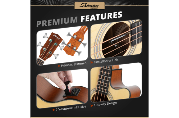 Shaman AB4-50CE-NT Basse Acoustique Naturelle image 5