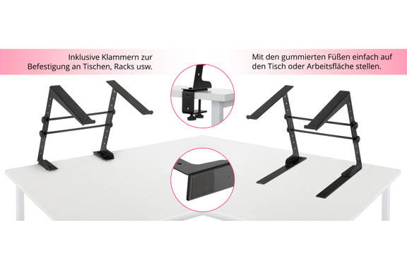 Soporte para Portátil Pronomic LS-110 con Abrazaderas image 5