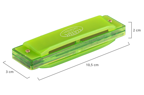 Classic Cantabile FBH-10 GN FunKids Armonica a Bocca C-Dur Verde image 5