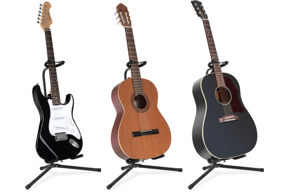Classic Cantabile GS-30 BK Support Guitare (léger) Noir image 5