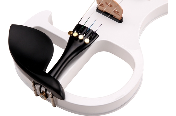 Classic Cantabile EV-90WH 4/4 E-Violine weiß image 5