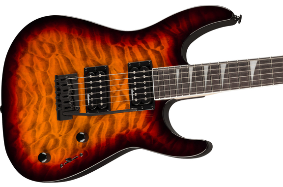 Jackson JS Series Dinky JS20 DKQ 2PT Transparent Tobacco Burst image 5