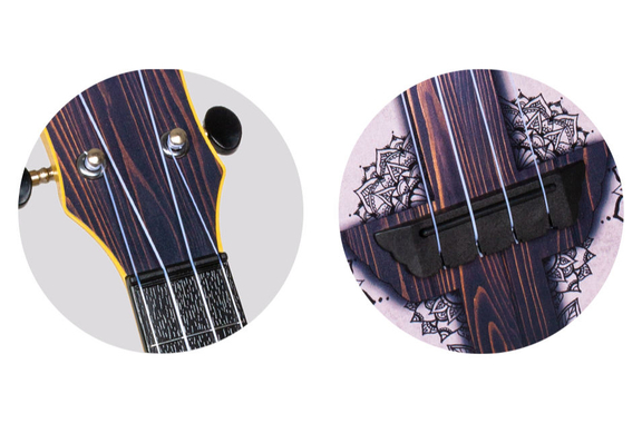 Flight TUS40 Mandala Wood Travel Sopran Ukulele image 5