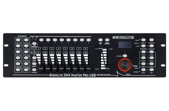 Showlite FLP-5x8W Spotlights 4 x Set incl. Showlite Master Pro USB, Stand & Cables image 5