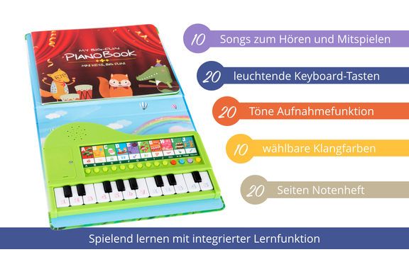 FunKey Musikbuch mit Leuchttastenkeyboard Set mit Batterien image 5