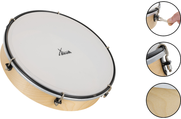 XDrum HTM-10K 10" Handtrommel met kunststofvel image 5