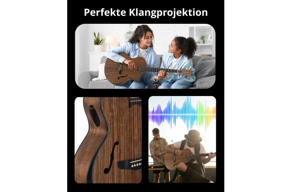 Classic Cantabile SHG-2WN LaBelle Western Guitar image 5