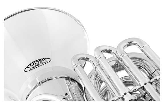 Classic Cantabile KT-20GD MardiBrass Kunststof C-Tuba Zilver image 5