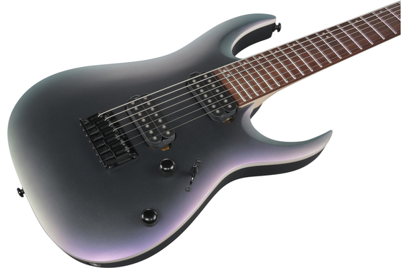 Ibanez RGA742EX-BAM RGA 7 Cordes Black Aurora Burst Matte image 5