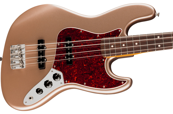 Fender American Professional Classic Jazz Bass Faded Firemist Gold image 5