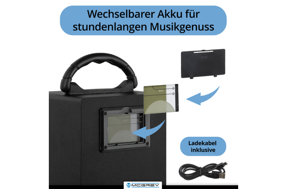 McGrey BS-20 Beachside Bluetooth Altavoz Azul image 5