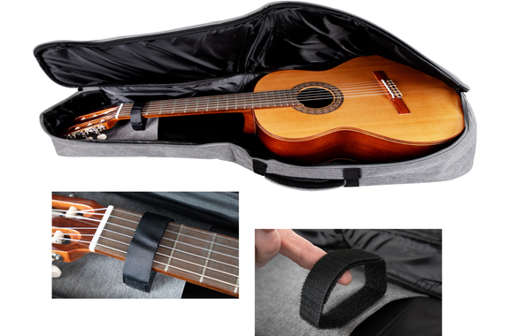 Shaman KGB-103 GY Premium-Line Borsa per Chitarra Classica Grigia image 5