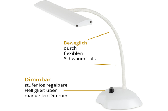 Classic Cantabile 12220 Dimmbare Pianoleuchte Weiß  - Retoure (Zustand: sehr gut) image 5