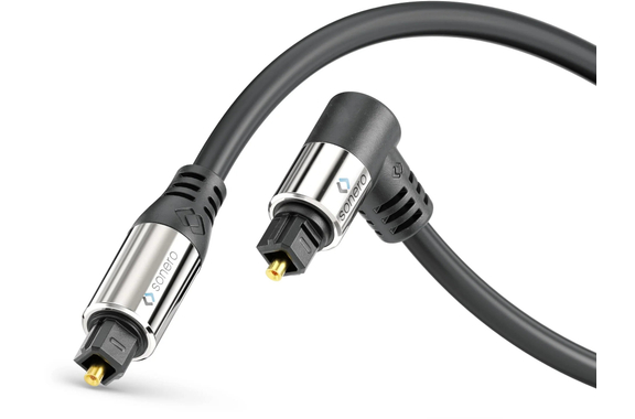Sonero optisches S/PDIF Toslink Kabel 1x90° Stecker 1,50m image 5