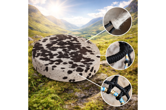 Classic Cantabile HSD-18 Traditional Shaman Drum With Cowhide 18" image 5
