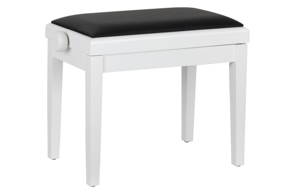 Classic Cantabile Pianobank Model A Wit Mat met zwart kussen image 5