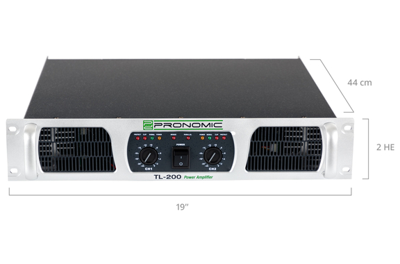 Pronomic TL-200 Amplificateur de Puissance 2x 500 Watt image 5