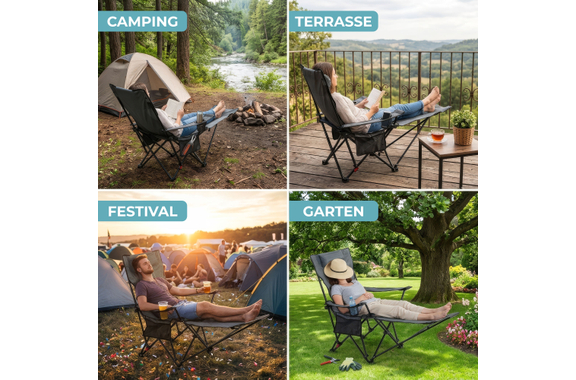 Stagecaptain CSF-600 MKII Nick Fauteuil De Camping Avec Repose-Pieds image 5