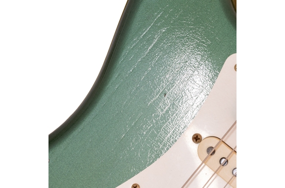 Fender Custom Shop Time Machine 1956 Stratocaster Journeyman Relic Aged Sherwood Green Metallic image 5