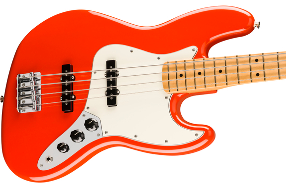 Fender Player II Jazz Bass MN Coral Red image 5