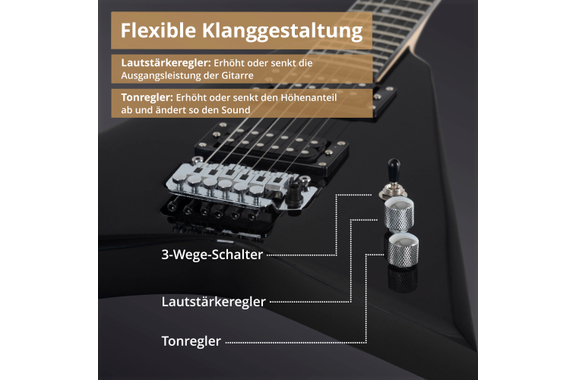 Rocktile MG-3013 Blade Guitarra Eléctrica Black image 5